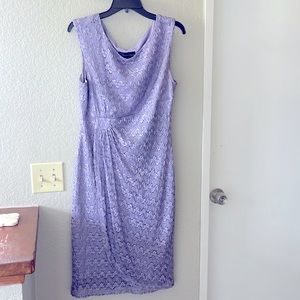 Connected Lilac Lace Dress